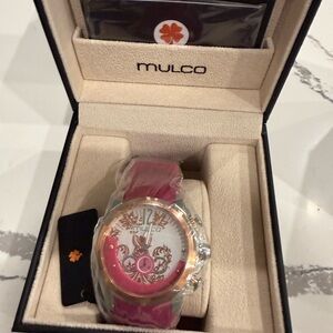 Mulco Rose and Silver Timepiece